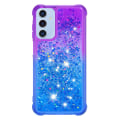 Miniatyrbild 3 av 7: SKALO Samsung A15 5G Kvicksand Glitter Hjärtan TPU-skal - Lila-Blå multifärg