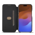 Miniatyrbillede 2 af 10: SKALO iPhone 15 Pro LC.IMEEKE Pungetui i PU-læder - Sort Black