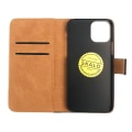 Miniatyrbillede 3 af 5: SKALO iPhone 12 Pro Max Flip Cover m. Pung i Ægte Læder - Vælg farve Black