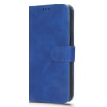 Pikkukuva 7 / 7: SKALO Motorola Moto G53 5G Matt PU Nahka lompakkokotelo - Sininen Blue