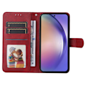 Miniatyrbillede 3 af 9: SKALO Samsung A55 5G PU-læder Pungetui - Vælg farve Red