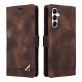Miniatyrbillede 1 af 8: SKALO Samsung A54 5G Flip Cover m. pung i PU-læder - Brun Brown
