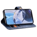 Pikkukuva 2 / 4: SKALO Motorola Moto G23 4G IDEWEI Lompakkokotelo PU-nahkaa - Sininen Blue