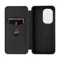 Pikkukuva 5 / 10: SKALO Asus Zenfone 9 5G Carbon Fiber Lompakkokotelo - Musta Black