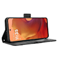 Pikkukuva 4 / 7: SKALO Motorola Moto G15 Power 6-LOKEROA Lompakkokotelo - Musta Black