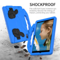 Pikkukuva 3 / 6: SKALO Samsung Tab A8 10.5 (2021/2022) Thumb Up Lasten Suojakotelo- Sininen Blue