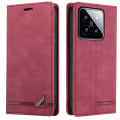 Pikkukuva 1 / 8: SKALO Xiaomi 14 5G GQ.UTROBE Lompakkokotelo PU-nahkaa - Punainen Red