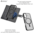 Miniatyrbillede 4 af 5: VILI iPhone 16 Plus GVB Series Flip Cover m. pung i PU-læder - Sort Black