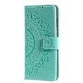 Miniatyrbild 4 av 5: SKALO Motorola Moto G35 5G Mandala Plånboksfodral - Turkos Turkos