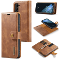 Miniatyrbillede 1 af 11: DG MING Samsung S24 2-i-1 Magnet Pungetui - Brun Brown