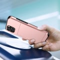 Miniatyrbillede 7 af 11: SKALO iPhone 15 Plus Armor Cover kortholder - Rosa guld Pink gold