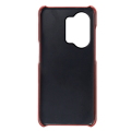 Pikkukuva 4 / 4: SKALO OnePlus Nord 3 5G / Ace 2V PU-nahkainen Korttikotelo - Punainen Red