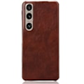 Miniatyrbild 1 av 5: SKALO Sony Xperia 1 VI PU-Läder Skal - Brun Brun