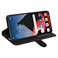 Miniatyrbillede 3 af 9: SKALO Motorola ThinkPhone 5G Crazy Horse Pungetui PU læder - Sort Black