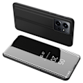 Miniatyrbillede 1 af 8: SKALO Xiaomi Redmi Note 12 4G Clear View Mirror Etui - Sort Black