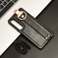 Miniatyrbillede 8 af 8: SKALO Sony Xperia 1 VI PU-læderskal med håndrem - Sort Black