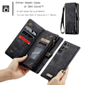 Pikkukuva 11 / 11: CaseMe Samsung S25 Ultra 008 BIg Wallet 2in1 Magnet Lompakkokotelo - Musta Black