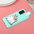 Miniatyrbild 6 av 6: SKALO Samsung A14 4G/5G 3D Cartoon Skal Turkos