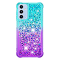 Pikkukuva 2 / 7: SKALO Samsung A26 5G Hiekka Glitteri Suojakuori - Turkoosi-Violetti Multicolor