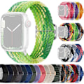 Miniatyrbild 1 av 2: SKALO Flätat tygarmband Apple Watch Series 10 42mm - Fler färger multifärg