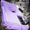 Pikkukuva 2 / 8: SKALO Samsung A54 5G Armor Hybridi metallirengas kuori - Violetti Purple