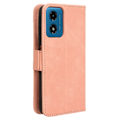 Pikkukuva 7 / 7: SKALO Motorola Moto E14 4G 6-lokeroa Lompakkokotelo - Pinkki Pink