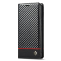 Miniatyrbillede 10 af 11: SKALO Google Pixel 8 LC.IMEEKE Carbon Fiber Pungetui i PU-læder - Sort Black