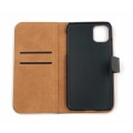Miniatyrbillede 3 af 4: SKALO iPhone 11 Pro Max Flip Cover m. Pung i Ægte Læder - Vælg farve Brown