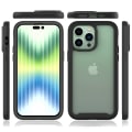 Miniatyrbild 6 av 6: SKALO iPhone 14 Pro Max Shockproof Clear Hybrid Skal - Svart Svart