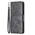 Miniatyrbillede 6 af 7: SKALO iPhone 15 Pro Max Flip Cover m. pung i PU-læder - Sort Black