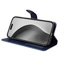 Miniatyrbillede 4 af 9: SKALO iPhone 16 Pro Max PU-læder Pungetui - Vælg farve Blue