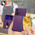 Miniatyrbillede 5 af 7: SKALO Samsung A05s 4G Stødsikker cover med pung - Lilla Purple