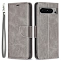 Miniatyrbillede 1 af 8: SKALO Google Pixel 8 Pro Flip Cover m. pung i PU-læder - Grå Grey