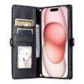 Miniatyrbillede 2 af 11: SKALO iPhone 16 Pro Max Evelope Clutch 5-RUM - Sort Black
