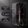 Miniatyrbild 2 av 7: SKALO Samsung S24+ Marmor Härdat Glas TPU-skal - Motiv 5 multifärg