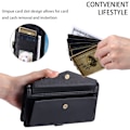 Miniatyrbillede 6 af 11: SKALO iPhone 16 Pro Max Evelope Clutch 5-RUM - Sort Black