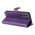Miniatyrbillede 6 af 9: SKALO Samsung S22 Magnetskal/plånbok "2 i 1" - Lila Purple