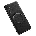 Miniatyrbillede 1 af 5: SKALO Samsung A55 5G PU læder hybrid magnetisk ring Cover - Sort Black