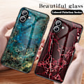 Miniatyrbild 9 av 9: SKALO iPhone 16 Marmor Härdat Glas TPU-skal - Motiv 4 multifärg