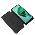 Miniatyrbillede 8 af 10: SKALO Xiaomi Redmi 10 5G Carbon Fiber Pungetui - Sort Black