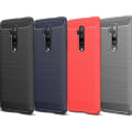Miniatyrbillede 1 af 7: Stöttåligt Armor Carbon TPU-skal Oneplus 7T Pro Black