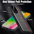 Miniatyrbild 7 av 9: LC.IMEEKE iPhone 16 Pro Carbon Fiber Skal Svart