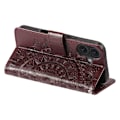 Pikkukuva 4 / 6: SKALO iPhone 16 Plus Mandala lompakkokotelo - Ruskea Brown