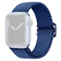 Miniatyrbild 2 av 2: SKALO Flätat tygarmband Apple Watch Series 7-9 45mm - Fler färger Blå