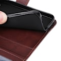 Miniatyrbild 7 av 9: SKALO iPhone 16 Pro Max PU-Läder Plånboksfodral - Fler färger Brun