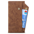 Miniatyrbillede 7 af 11: SKALO Google Pixel 8 Pro ESEBLE Big Wallet Pungetui - Brun Brown