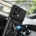 Miniatyrbild 4 av 9: SKALO Xiaomi Redmi Note 13 Pro 5G Armor Hybrid Metallring Kameraslider - Svart Svart