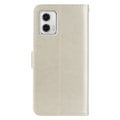 Pikkukuva 6 / 6: SKALO Motorola Moto G53 5G Mandala Owl lompakkokotelo - Kulta Gold