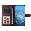 Miniatyrbillede 3 af 9: SKALO Google Pixel 9/9 Pro PU-læder Pungetui - Vælg farve Brown