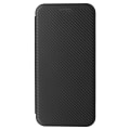 Miniatyrbild 8 av 10: SKALO Xiaomi Redmi Note 13 Pro+ Carbon Fiber Plånboksfodral - Svart Svart